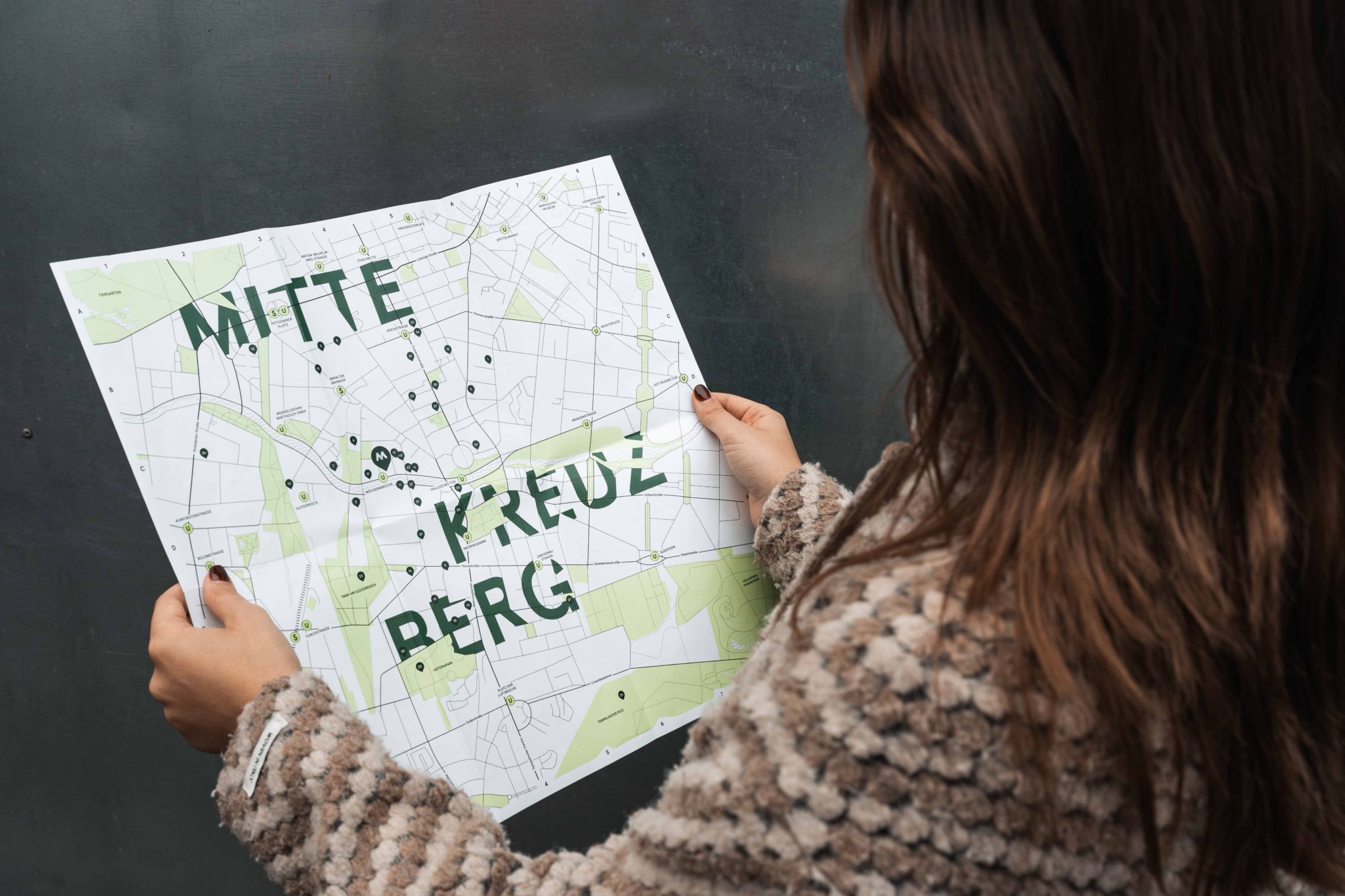 Eine Karte der Nachbarschaft der Macherei Berlin-Kreuzberg